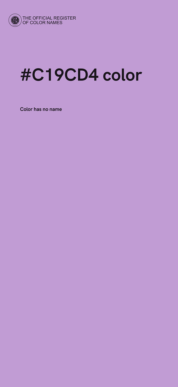 #C19CD4 color image