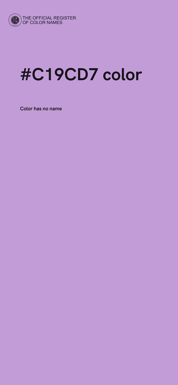 #C19CD7 color image