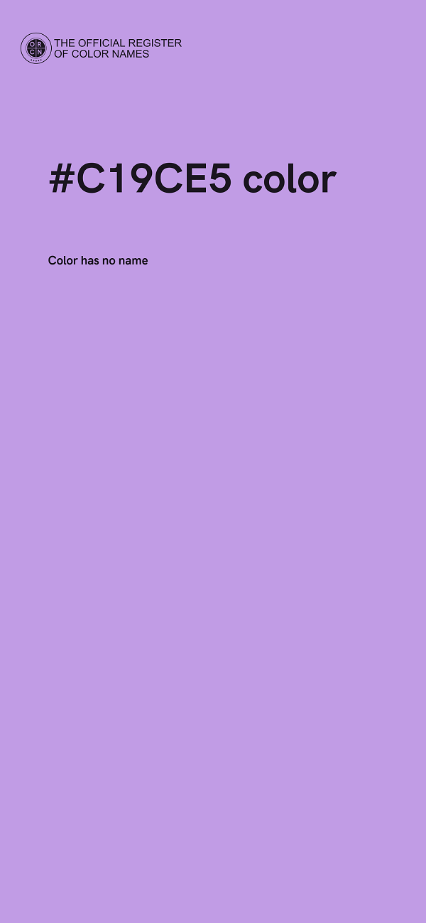 #C19CE5 color image