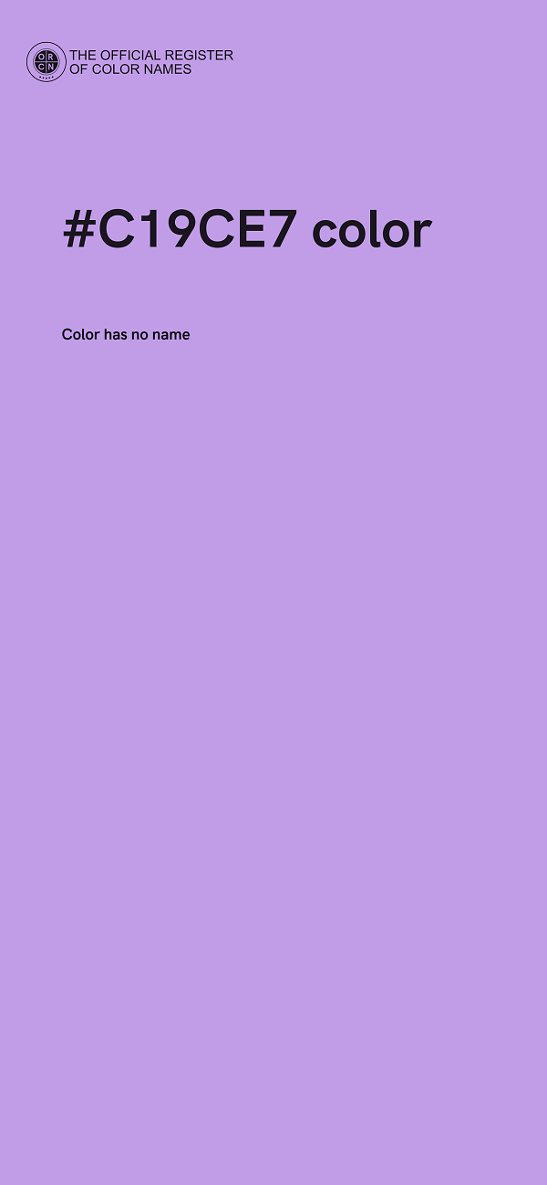 #C19CE7 color image