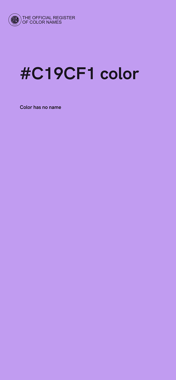 #C19CF1 color image