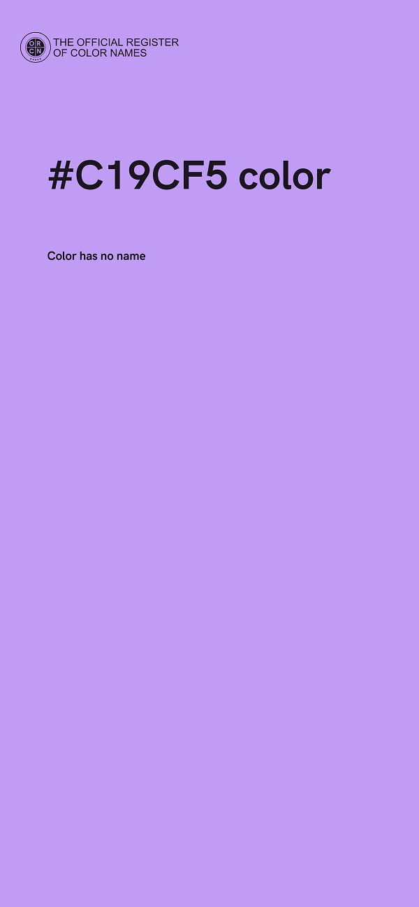 #C19CF5 color image