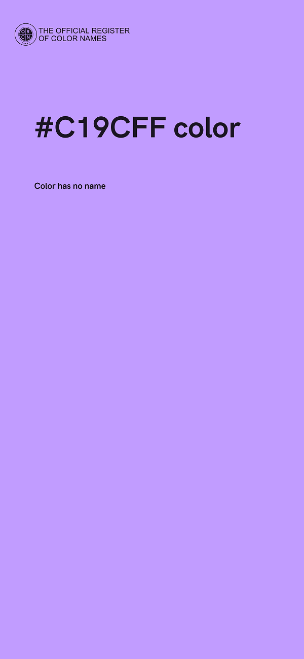 #C19CFF color image