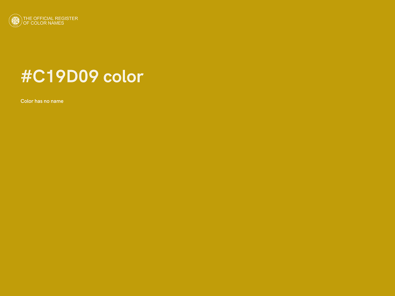 #C19D09 color image