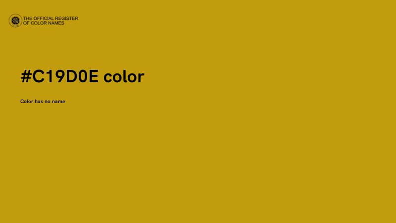 #C19D0E color image