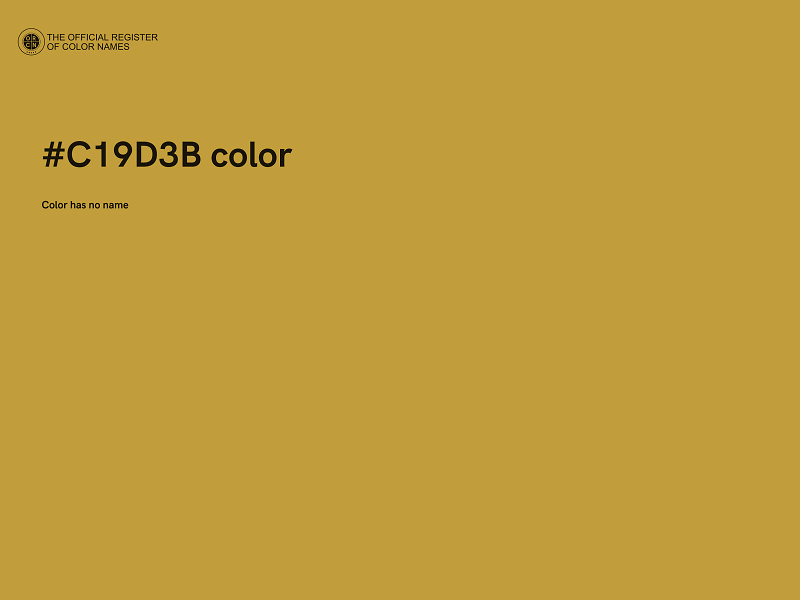 #C19D3B color image