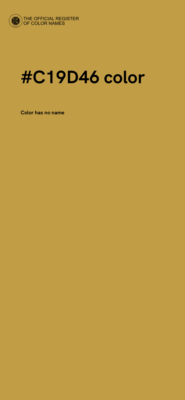 #C19D46 color image