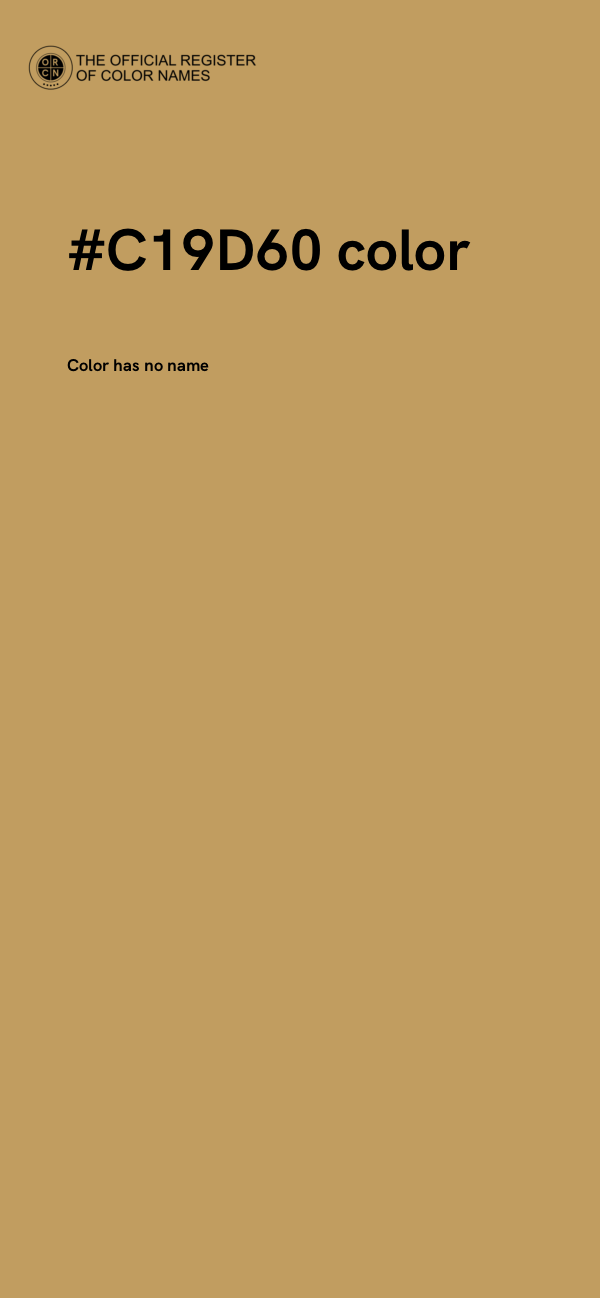 #C19D60 color image