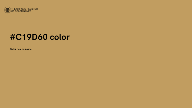 #C19D60 color image