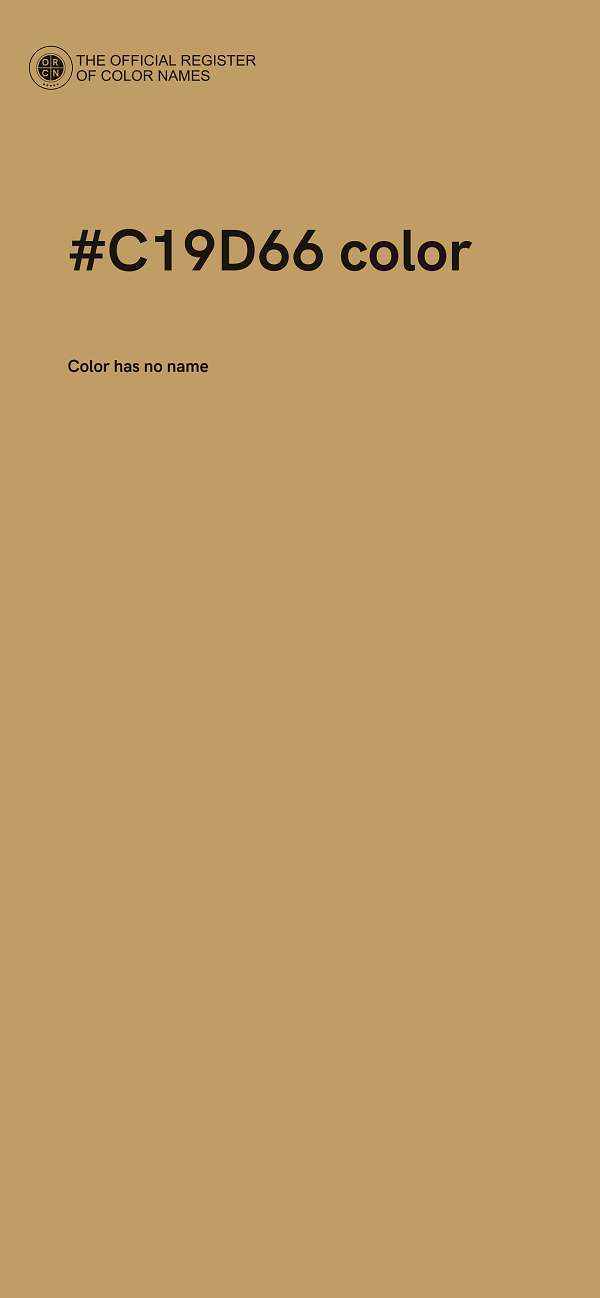 #C19D66 color image
