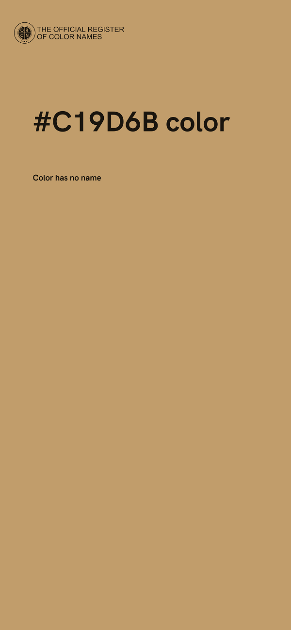 #C19D6B color image