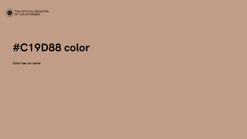 #C19D88 color image