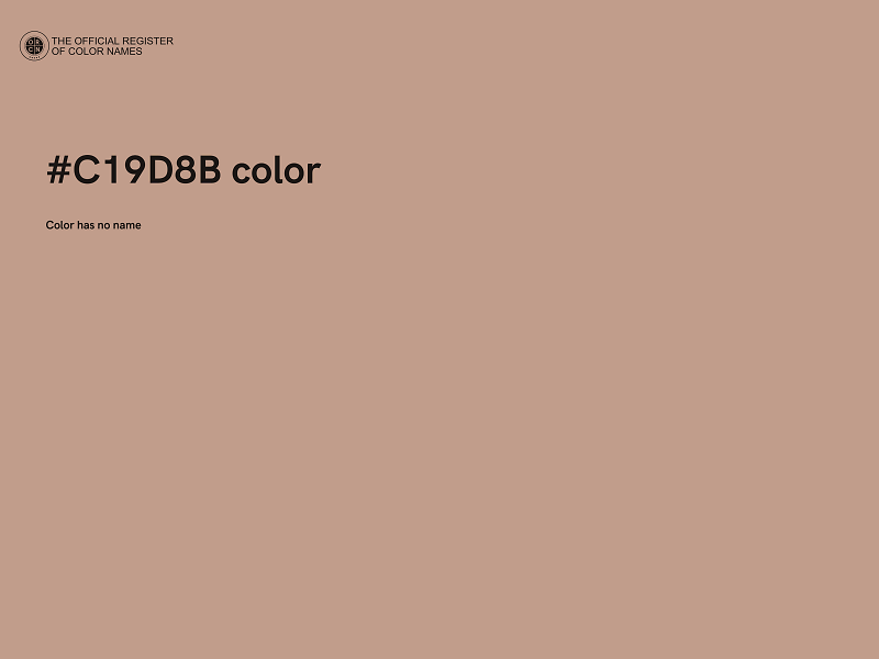 #C19D8B color image