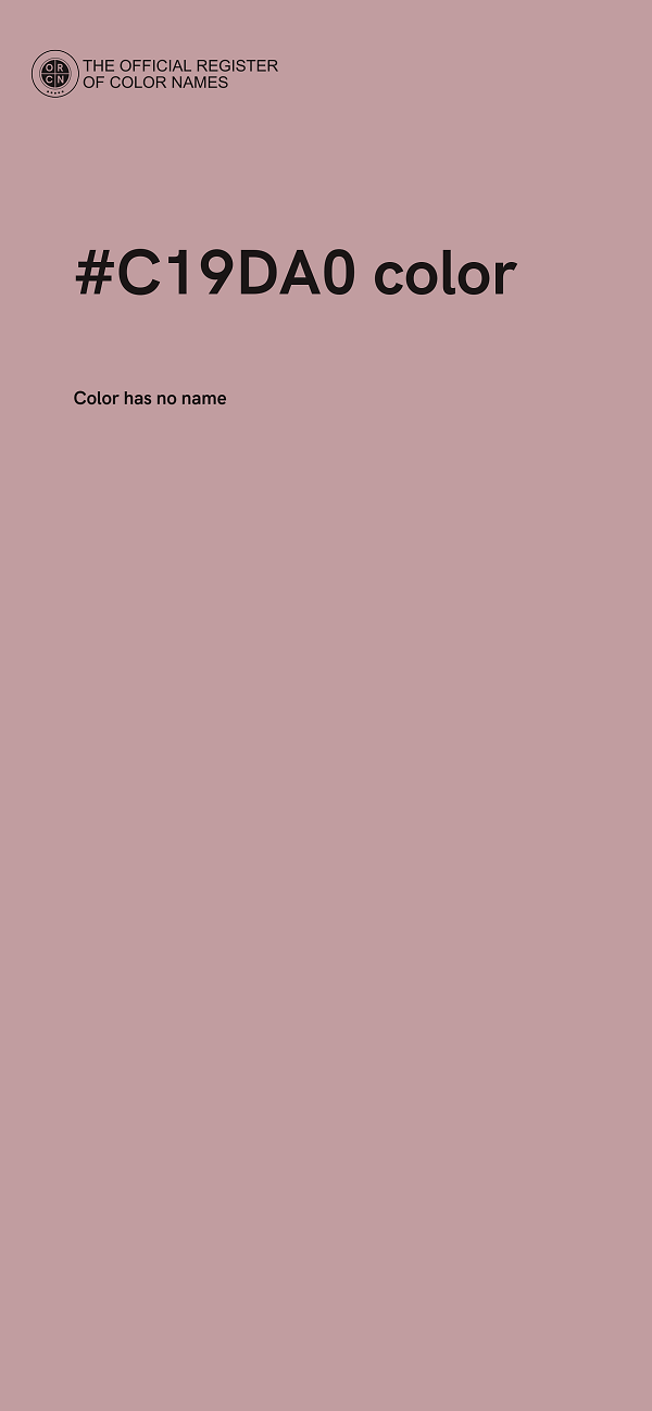 #C19DA0 color image