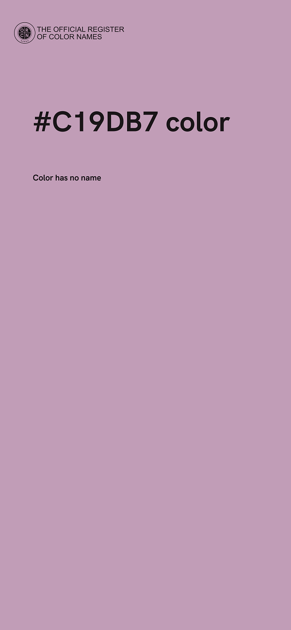 #C19DB7 color image