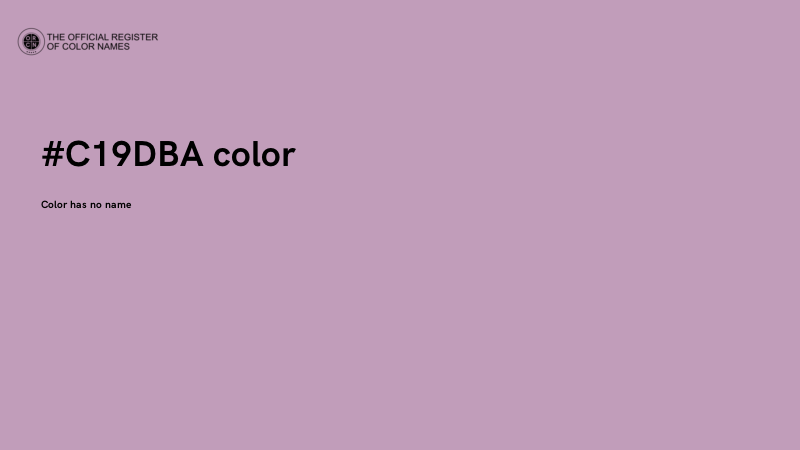 #C19DBA color image