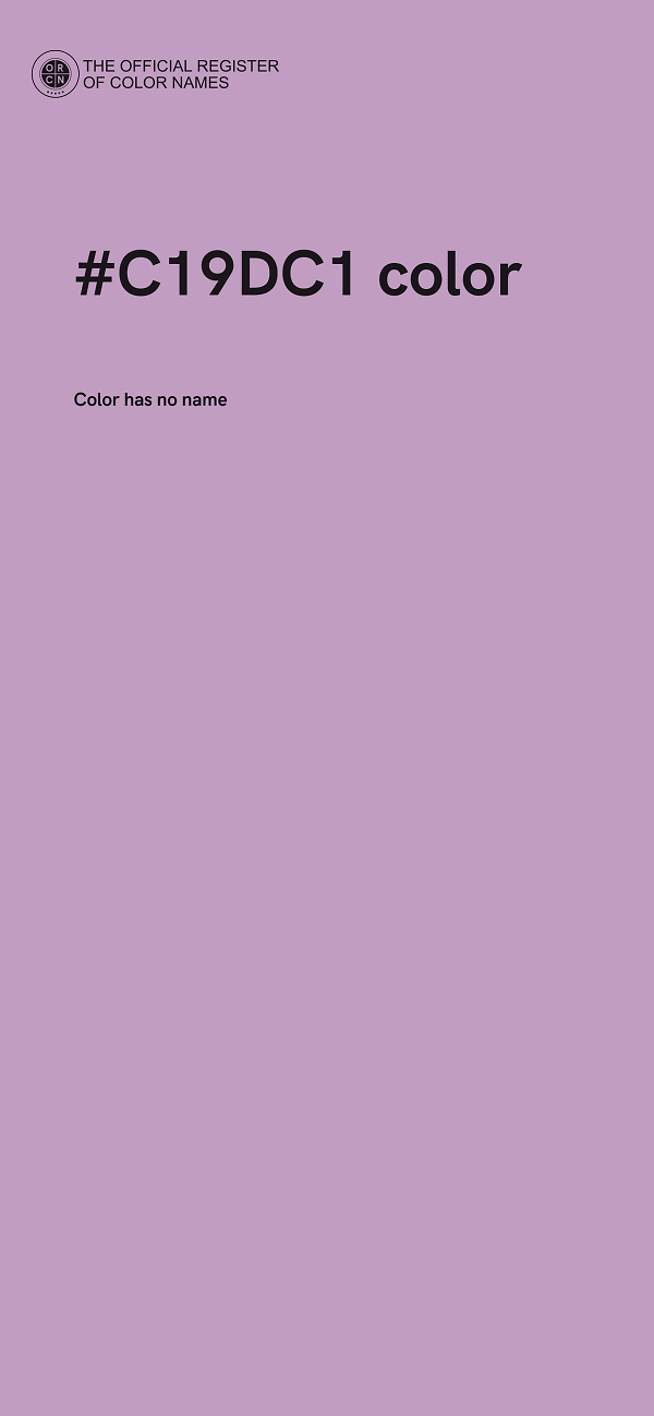#C19DC1 color image