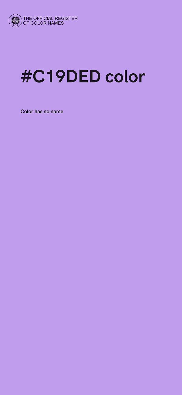 #C19DED color image
