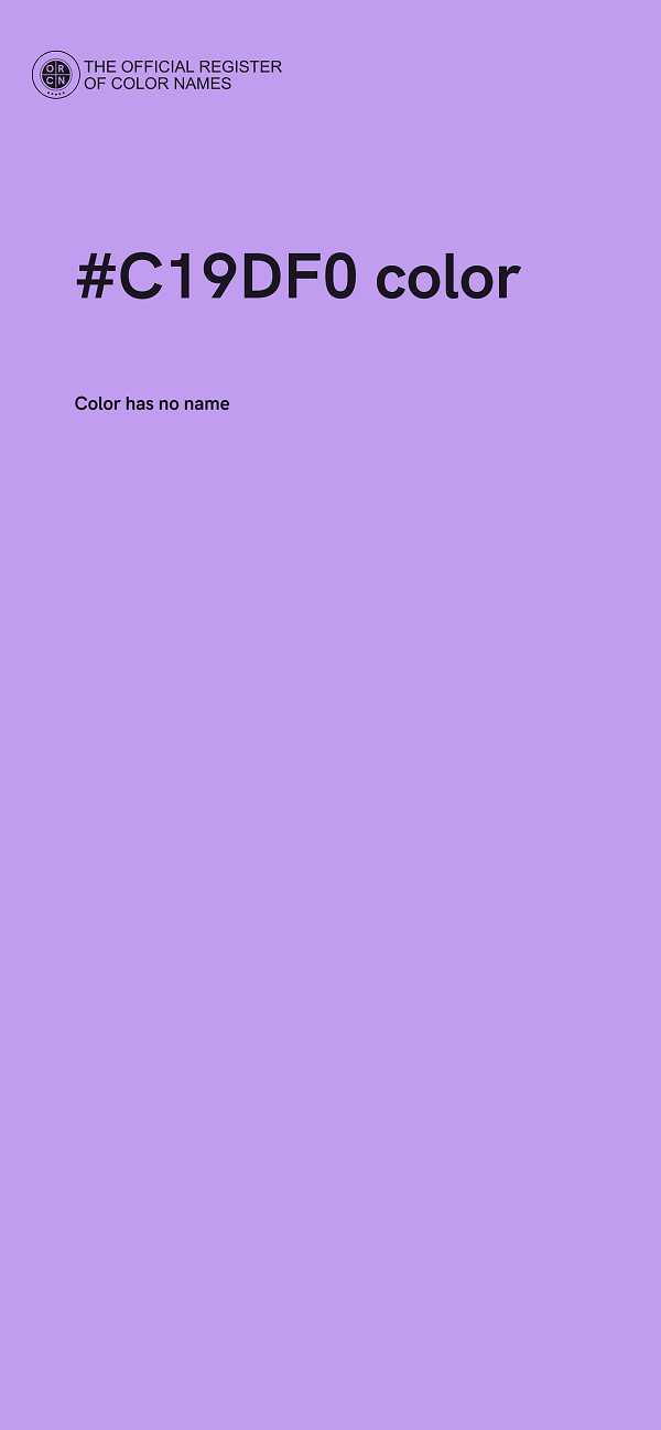 #C19DF0 color image