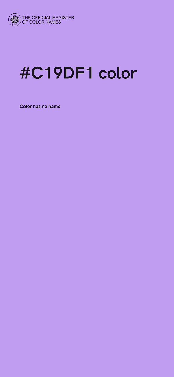 #C19DF1 color image