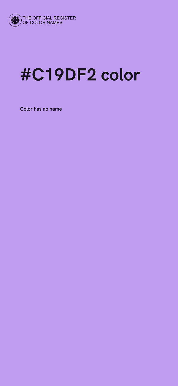 #C19DF2 color image