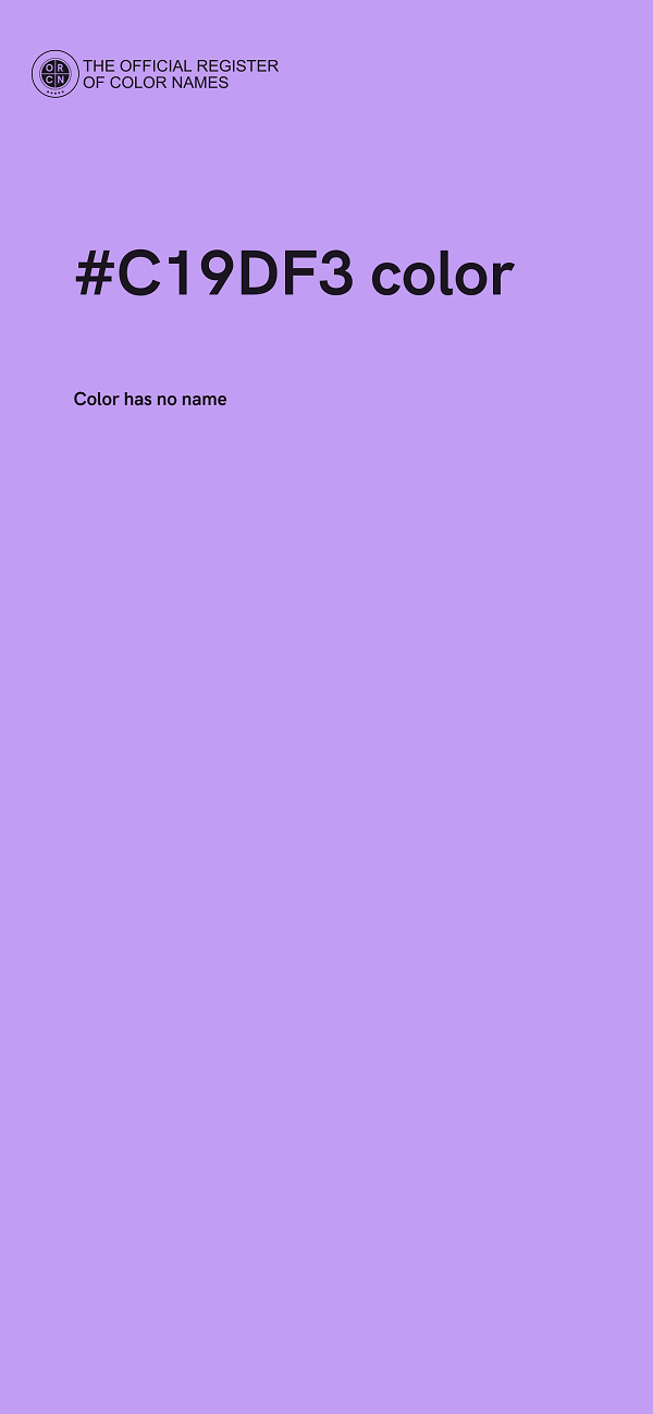 #C19DF3 color image