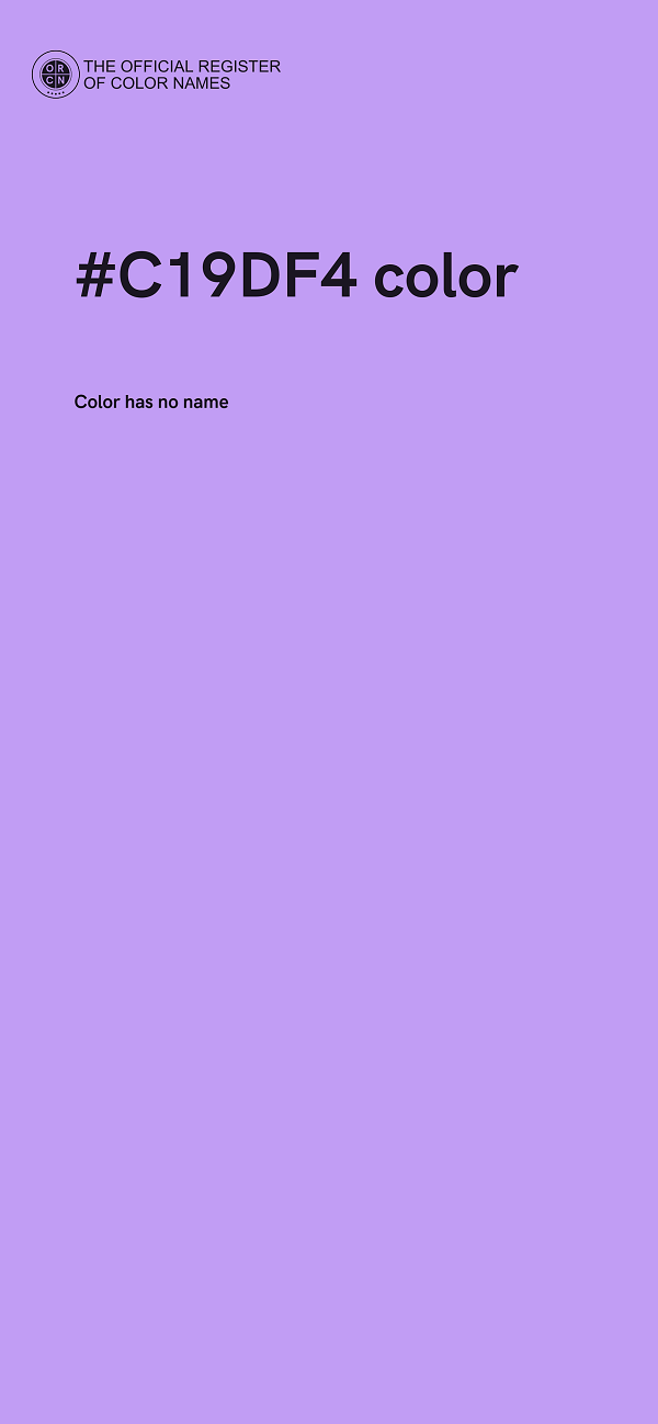 #C19DF4 color image
