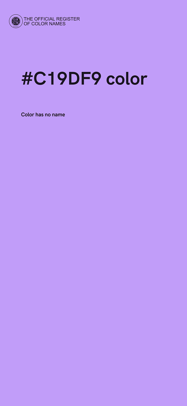 #C19DF9 color image
