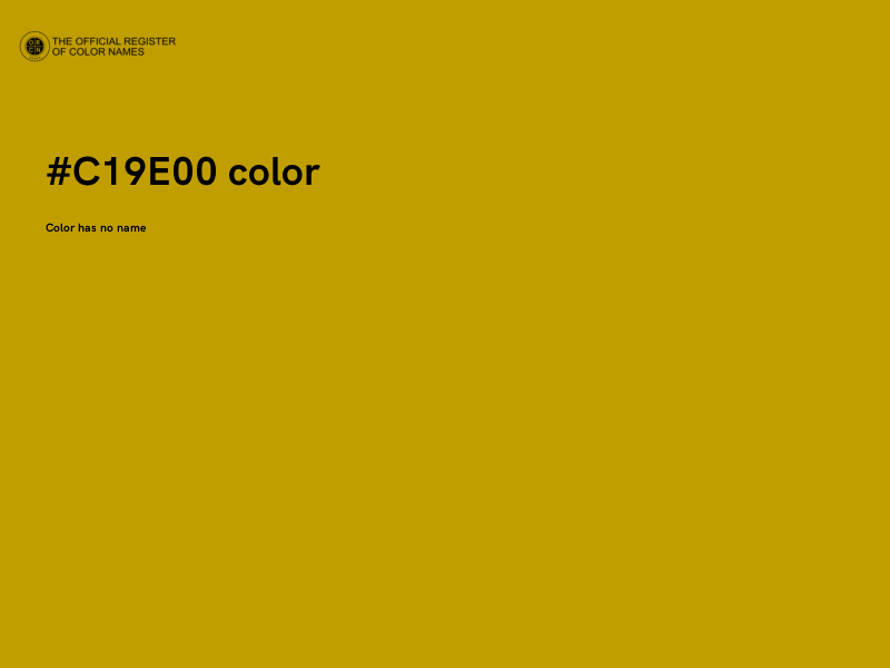 #C19E00 color image