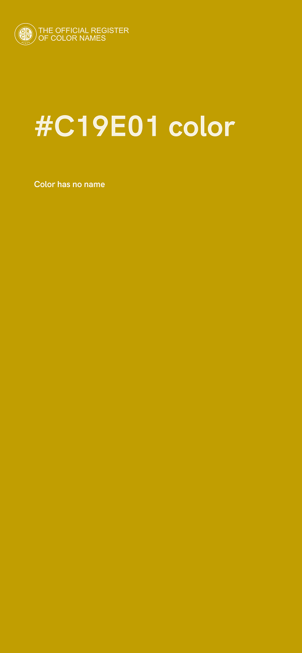 #C19E01 color image