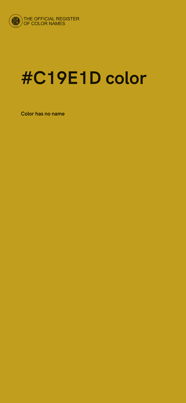 #C19E1D color image