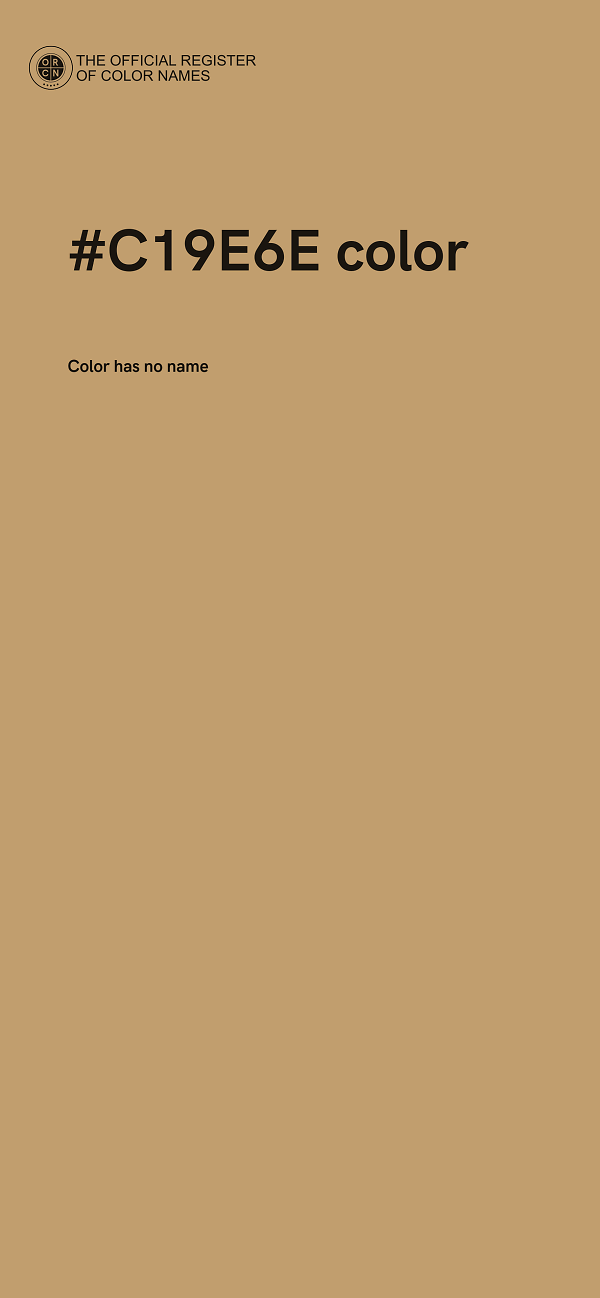 #C19E6E color image