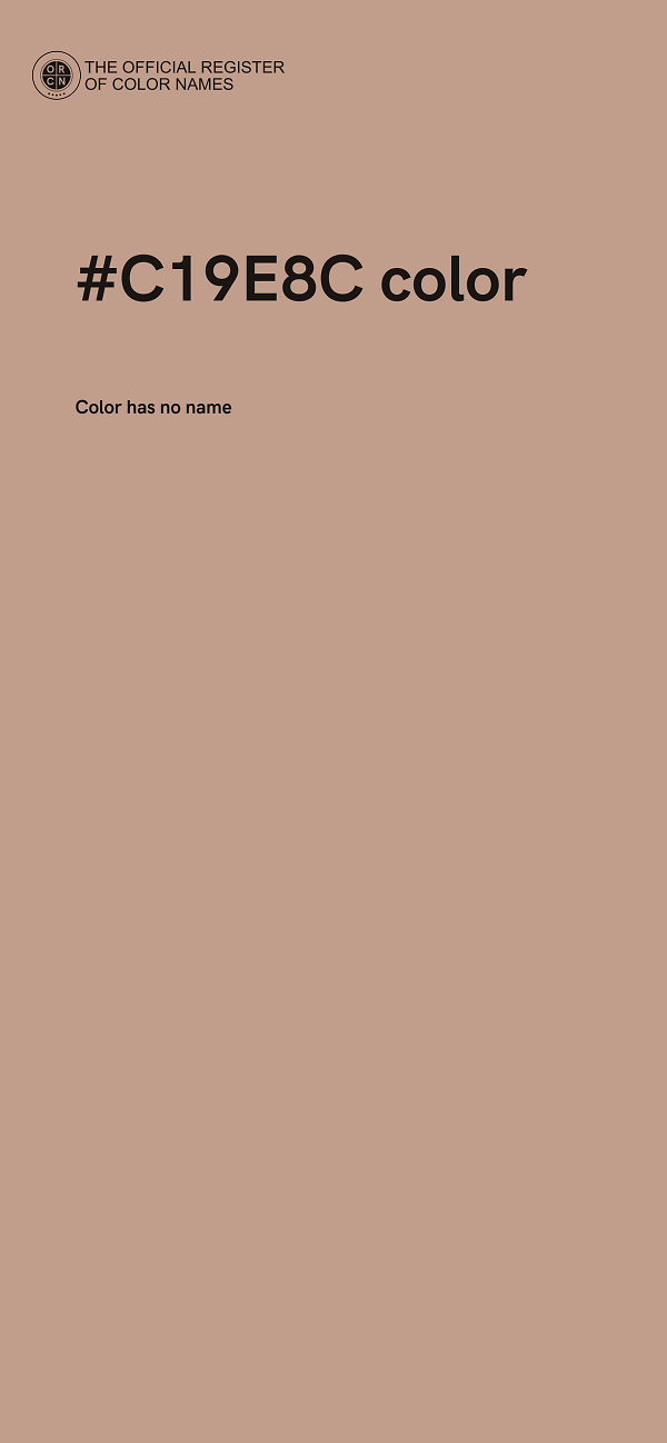 #C19E8C color image