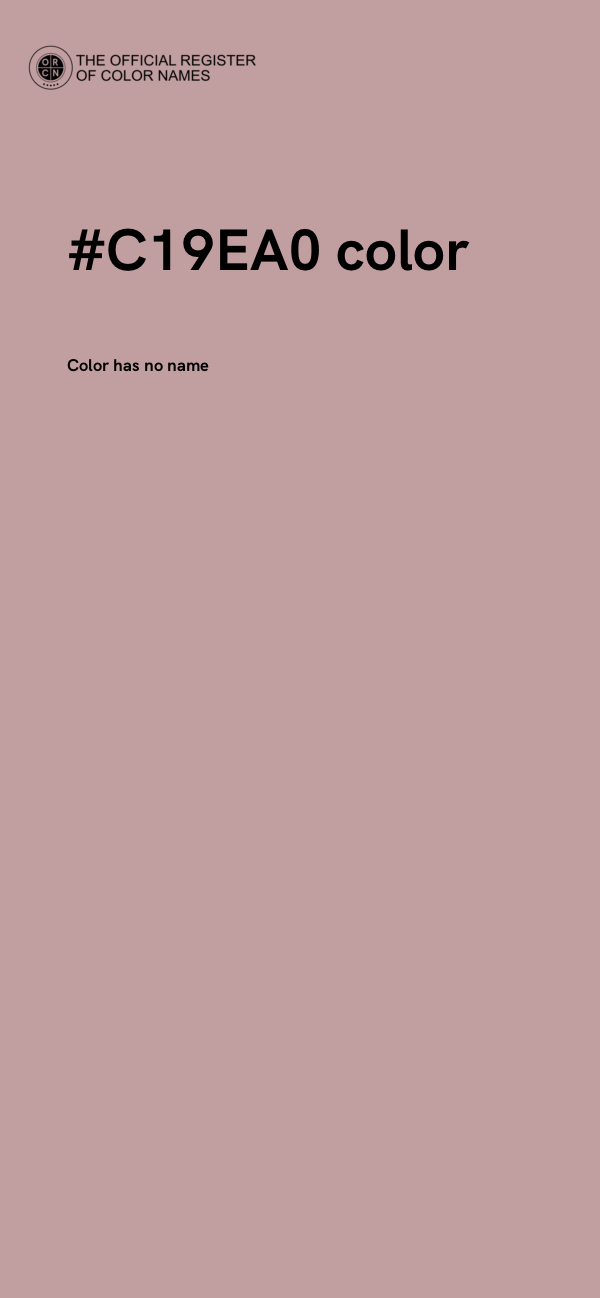 #C19EA0 color image
