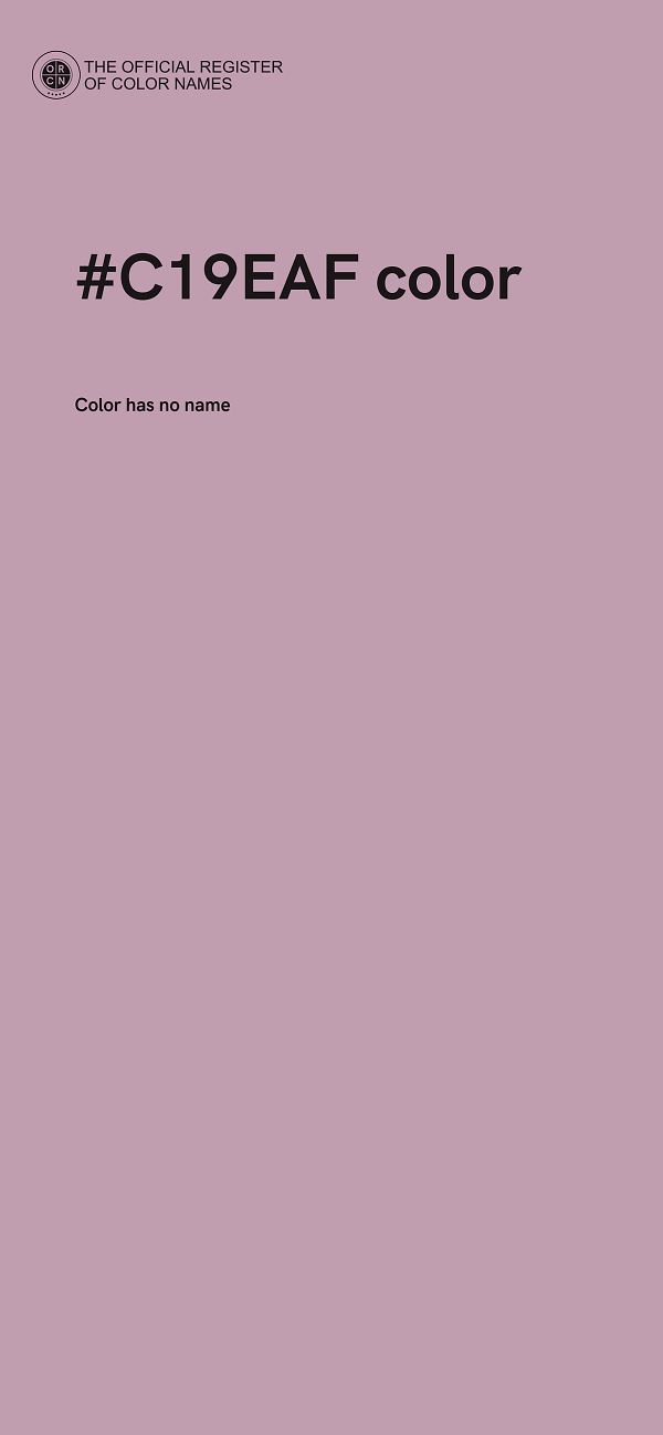 #C19EAF color image