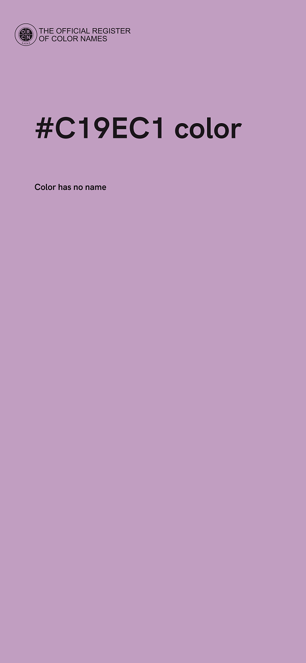 #C19EC1 color image