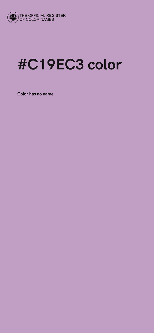 #C19EC3 color image