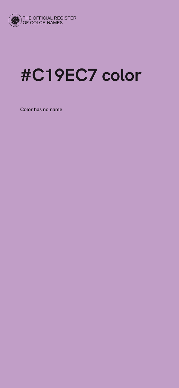 #C19EC7 color image