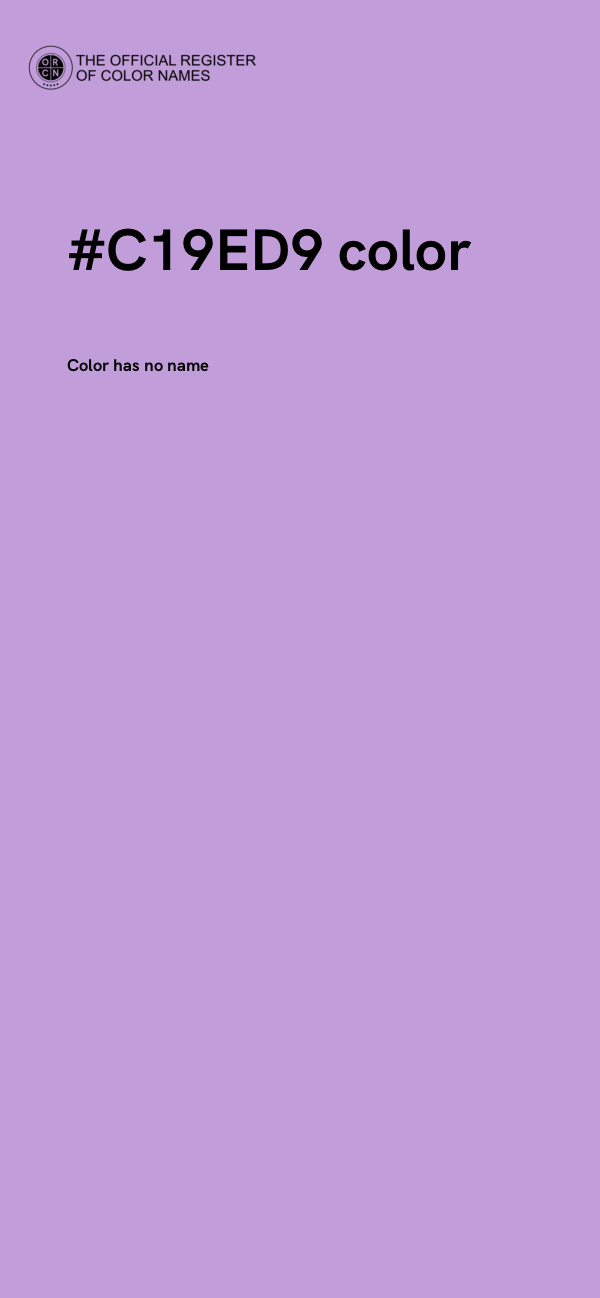 #C19ED9 color image