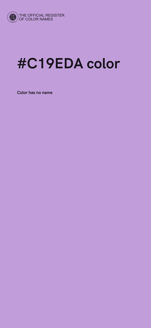 #C19EDA color image