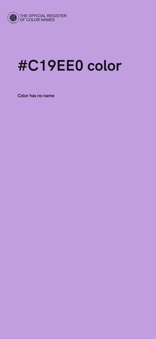 #C19EE0 color image