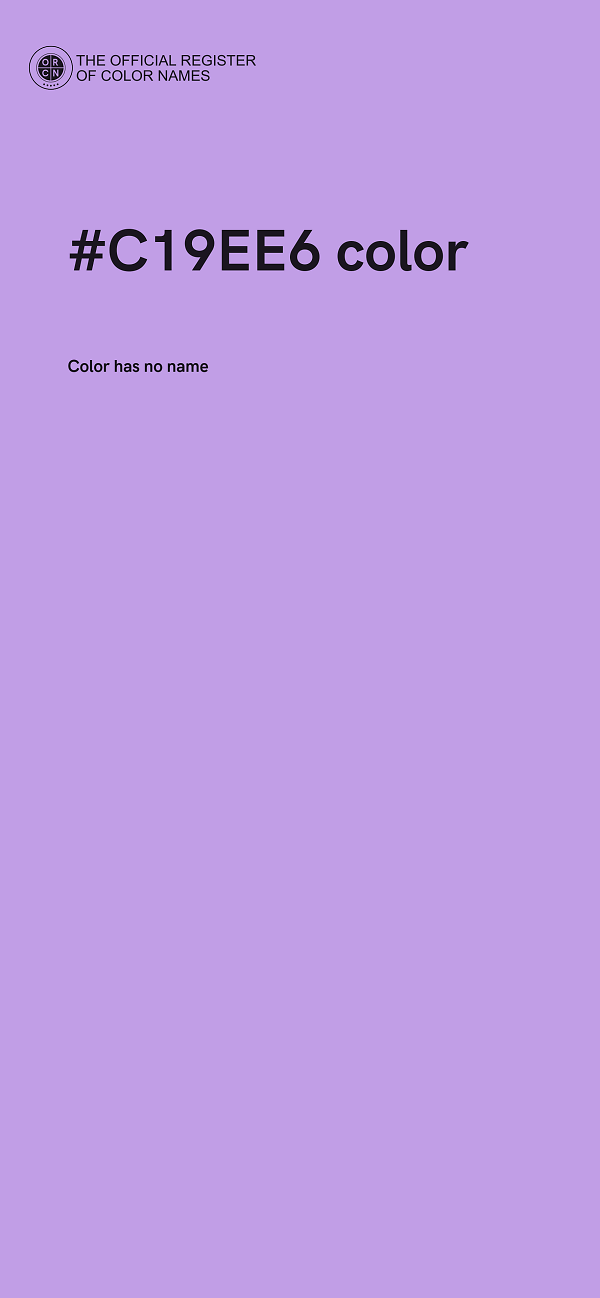 #C19EE6 color image