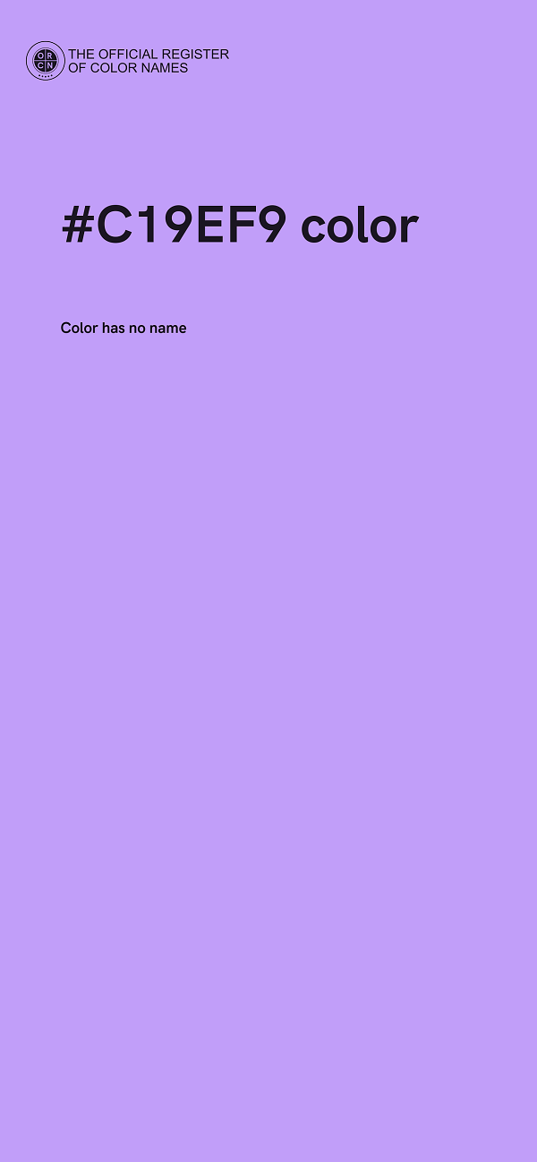 #C19EF9 color image