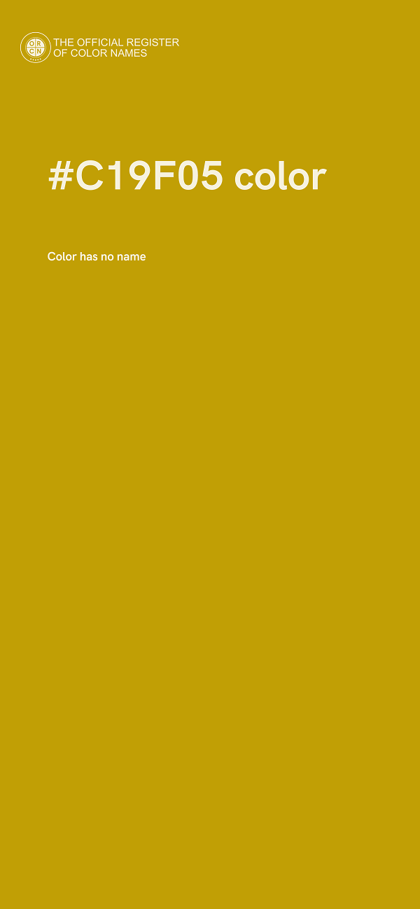 #C19F05 color image