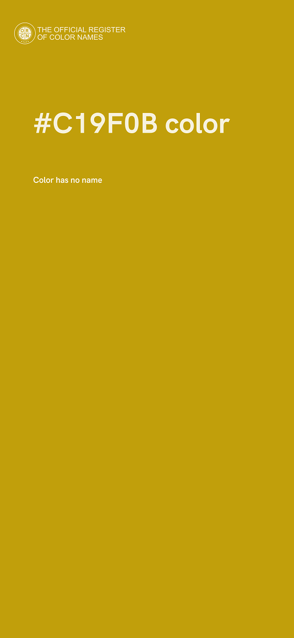 #C19F0B color image