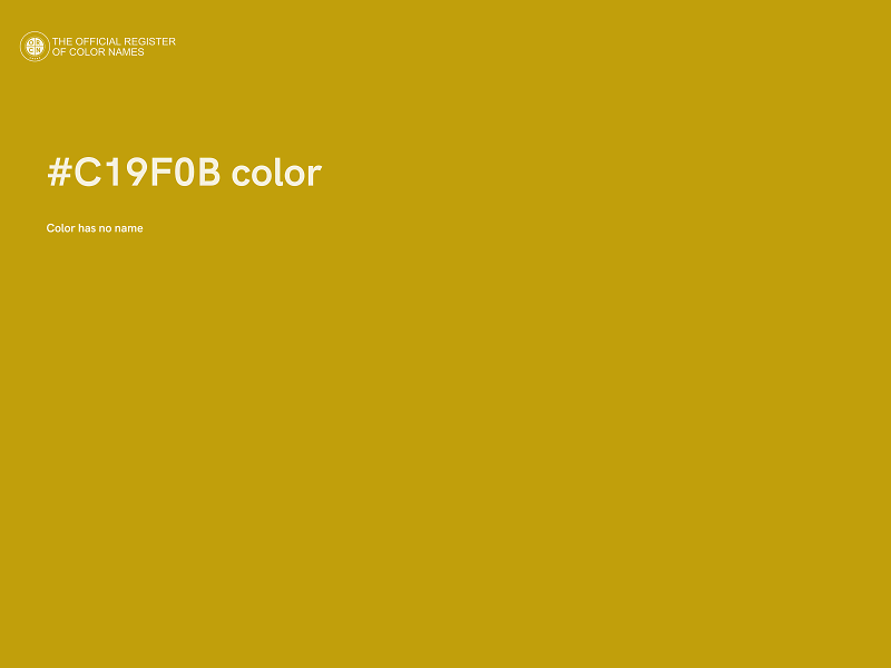 #C19F0B color image
