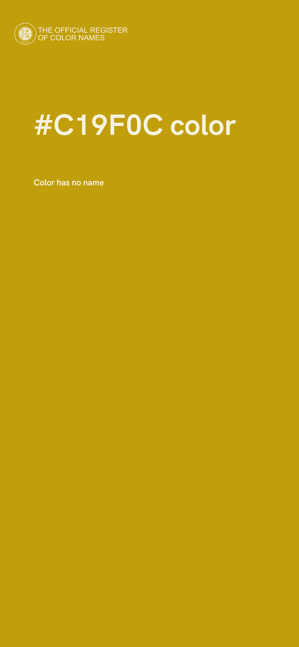 #C19F0C color image