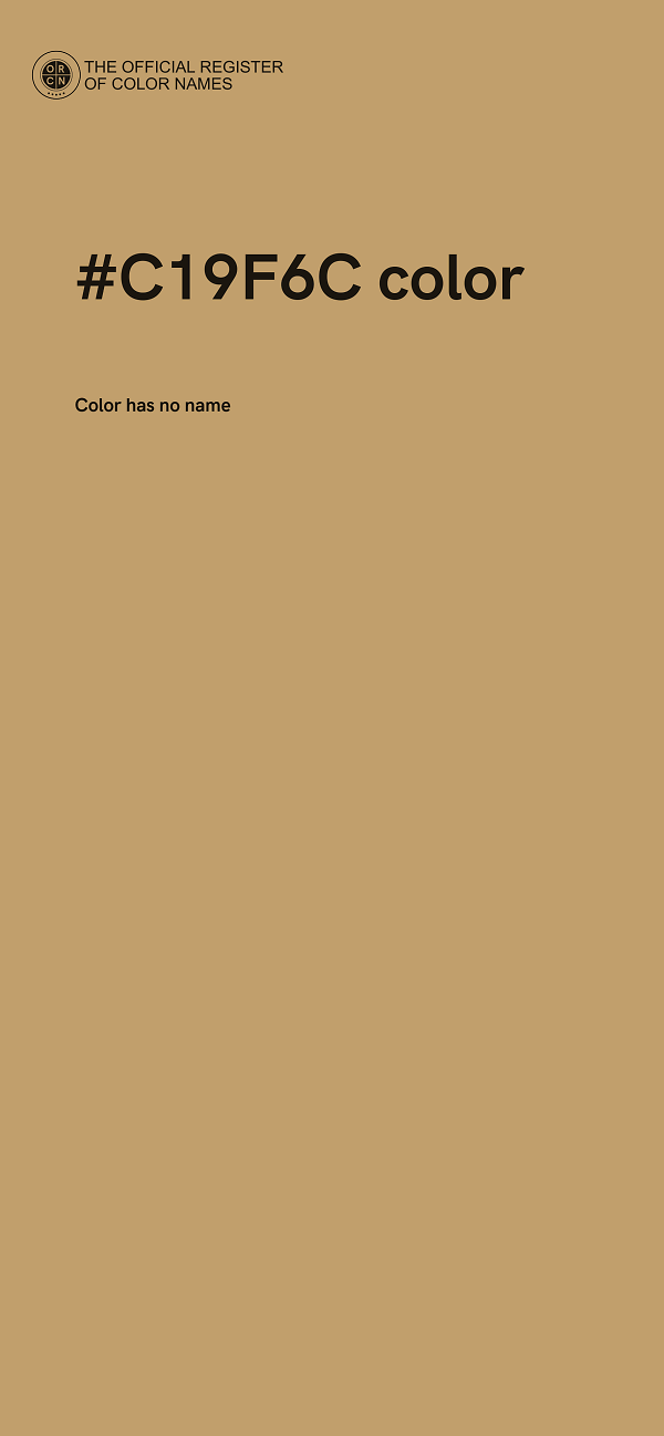 #C19F6C color image