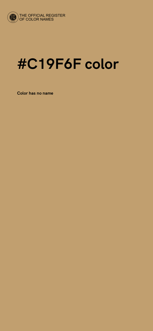#C19F6F color image