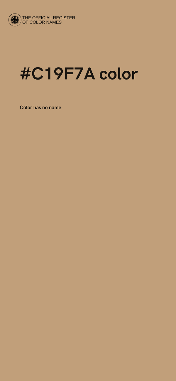 #C19F7A color image